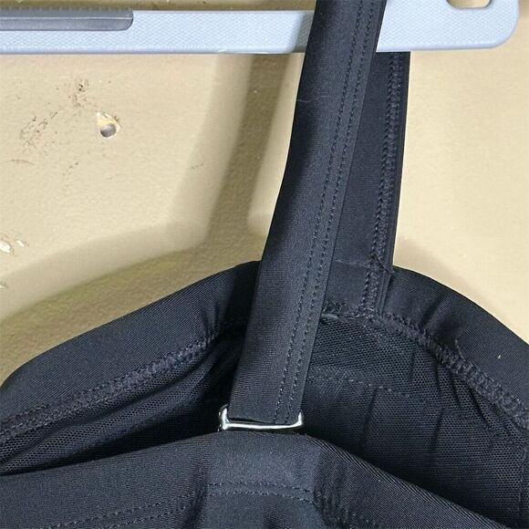 Torrid Women's 2X Black Wireless Lattice Front One Piece Swimsuit - Picture 10 of 15